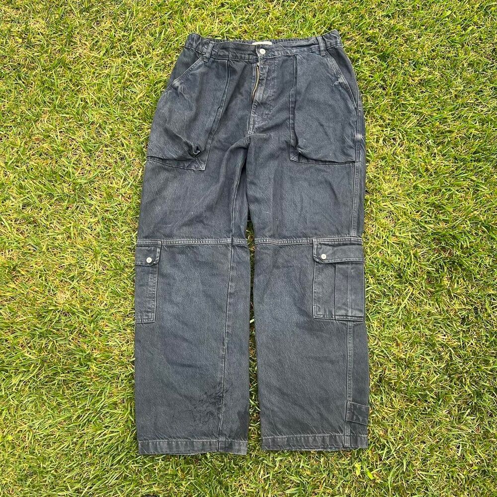 Free People Marx slouchy cargo navy mens women’s size 29